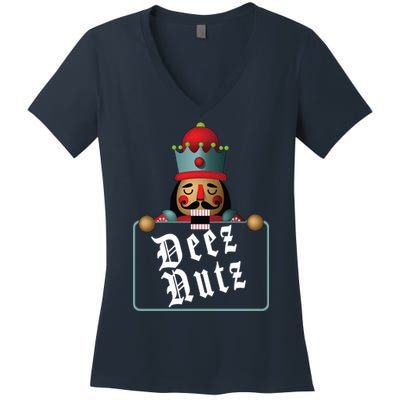 Deezs Nuts Nutcrackers Women's V-Neck T-Shirt