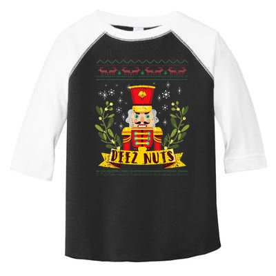 deez nuts nutcracker ugly christmas sweater  Toddler Fine Jersey T-Shirt