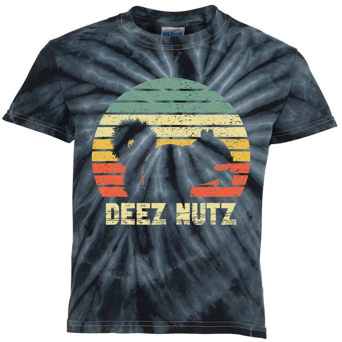 Deez Nuts Nutcracker Squirrel Deez Nutz Deezs Nut Kids Tie-Dye T-Shirt