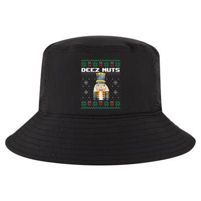 Deez Nuts Nutcracker Funny Ugly Christmas Xmas Gifts Cool Comfort Performance Bucket Hat