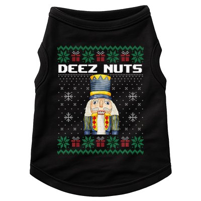 Deez Nuts Nutcracker Funny Ugly Christmas Xmas Gifts Doggie Tank