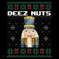 Deez Nuts Nutcracker Funny Ugly Christmas Xmas Gifts Flexfit Unipanel Trucker Cap