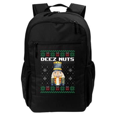 Deez Nuts Nutcracker Funny Ugly Christmas Xmas Gifts Backpack