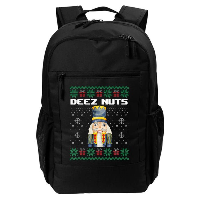 Deez Nuts Nutcracker Funny Ugly Christmas Xmas Gifts Backpack