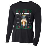 Deez Nuts Nutcracker Funny Ugly Christmas Xmas Gifts Cooling Performance Long Sleeve Crew