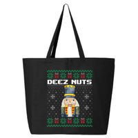 Deez Nuts Nutcracker Funny Ugly Christmas Xmas Gifts 25L Jumbo Tote