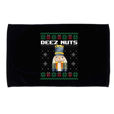 Deez Nuts Nutcracker Funny Ugly Christmas Xmas Gifts Microfiber Hand Towel