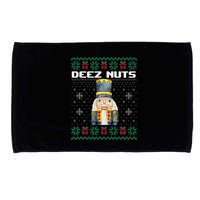 Deez Nuts Nutcracker Funny Ugly Christmas Xmas Gifts Microfiber Hand Towel