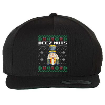 Deez Nuts Nutcracker Funny Ugly Christmas Xmas Gifts Wool Snapback Cap