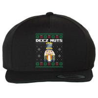 Deez Nuts Nutcracker Funny Ugly Christmas Xmas Gifts Wool Snapback Cap