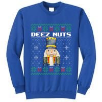 Deez Nuts Nutcracker Funny Ugly Christmas Xmas Gifts Tall Sweatshirt