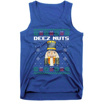 Deez Nuts Nutcracker Funny Ugly Christmas Xmas Gifts Tank Top