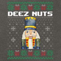 Deez Nuts Nutcracker Funny Ugly Christmas Xmas Gifts Cotton Canvas Backpack