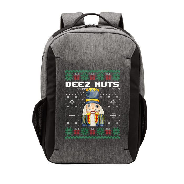 Deez Nuts Nutcracker Funny Ugly Christmas Xmas Gifts Vector Backpack