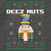 Deez Nuts Nutcracker Funny Ugly Christmas Xmas Gifts Vector Backpack