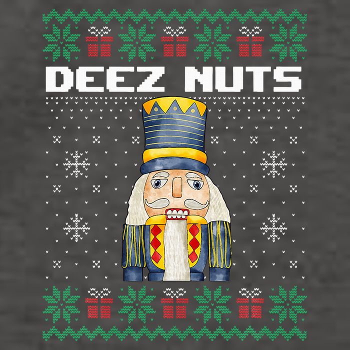 Deez Nuts Nutcracker Funny Ugly Christmas Xmas Gifts Vector Backpack