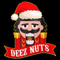Deez Nuts Nutcracker Ugly Christmas Sweater Xmas Flat Bill Trucker Hat