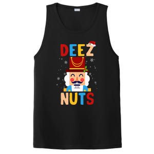 Deez Nuts Nutcracker Santa Xmas Funny Christmas Pjs PosiCharge Competitor Tank