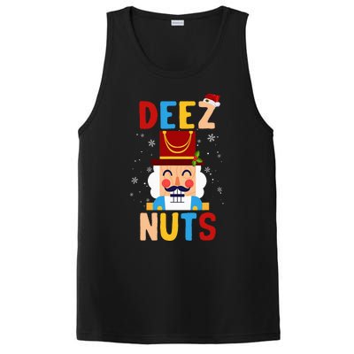 Deez Nuts Nutcracker Santa Xmas Funny Christmas Pjs PosiCharge Competitor Tank