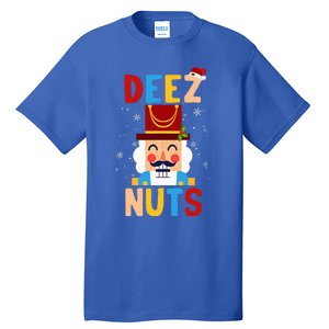 Deez Nuts Nutcracker Santa Xmas Funny Christmas Pjs Tall T-Shirt