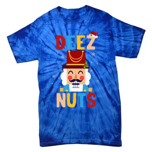 Deez Nuts Nutcracker Santa Xmas Funny Christmas Pjs Tie-Dye T-Shirt