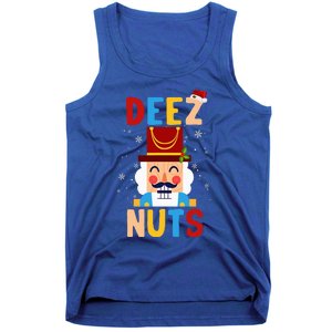 Deez Nuts Nutcracker Santa Xmas Funny Christmas Pjs Tank Top