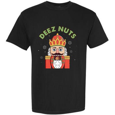 Deez Nuts Nutcracker Nut Christmas Pjs Garment-Dyed Heavyweight T-Shirt