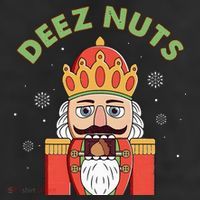 Deez Nuts Nutcracker Nut Christmas Pjs 7 Panel Mesh Trucker Snapback Hat