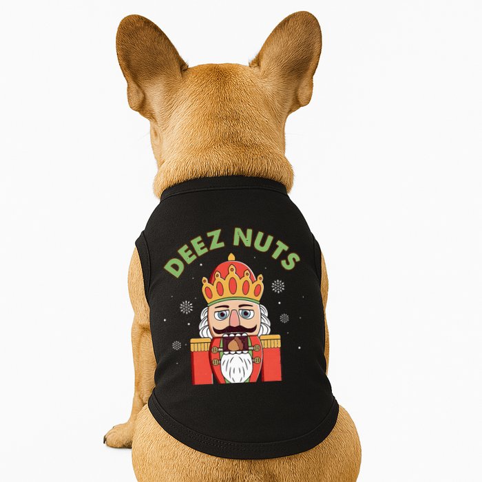 Deez Nuts Nutcracker Nut Christmas Pjs Doggie Tank