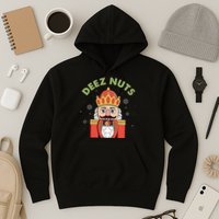 Deez Nuts Nutcracker Nut Christmas Pjs Hoodie
