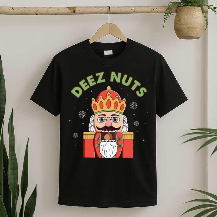 Deez Nuts Nutcracker Nut Christmas Pjs T-Shirt
