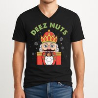 Deez Nuts Nutcracker Nut Christmas Pjs V-Neck T-Shirt