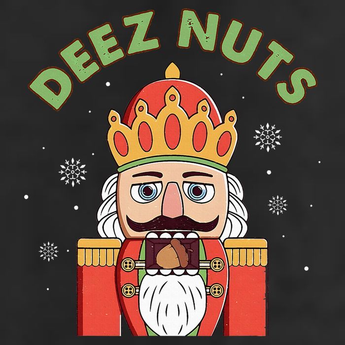 Deez Nuts Nutcracker Nut Christmas Pjs 25L Jumbo Tote