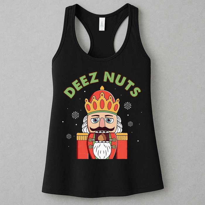 Deez Nuts Nutcracker Nut Christmas Pjs Womens Tank Top