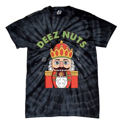 Deez Nuts Nutcracker Nut Christmas Pjs Tie-Dye T-Shirt