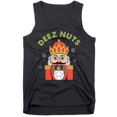 Deez Nuts Nutcracker Nut Christmas Pjs Tank Top
