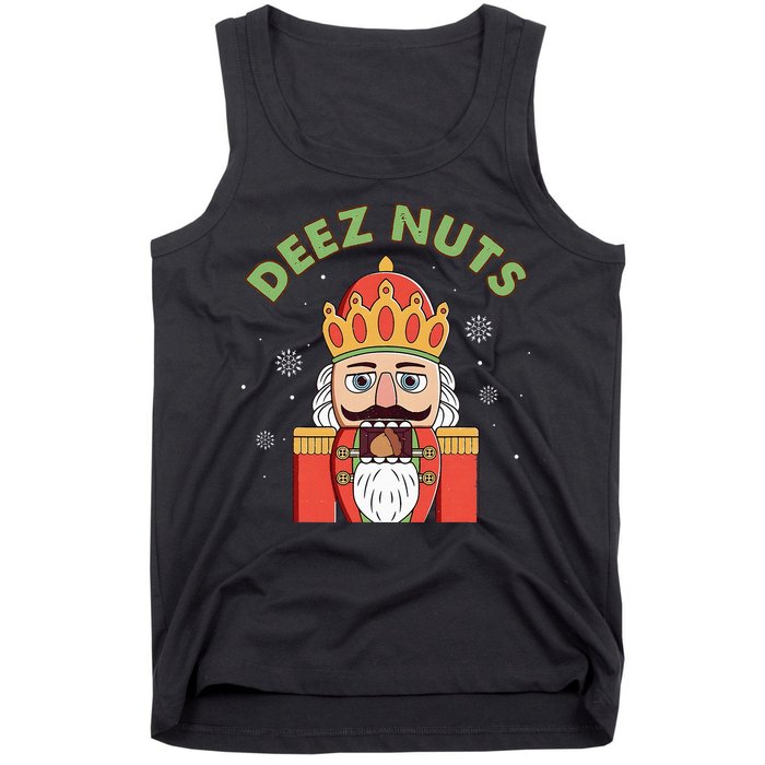 Deez Nuts Nutcracker Nut Christmas Pjs Tank Top