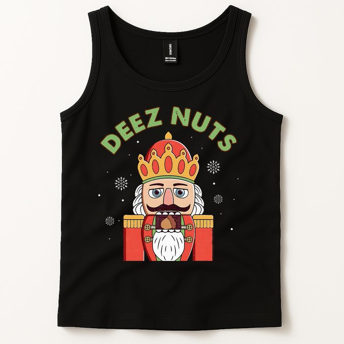 Deez Nuts Nutcracker Nut Christmas Pjs Tank Top