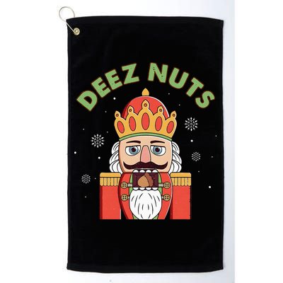 Deez Nuts Nutcracker Nut Christmas Pjs Golf Towel