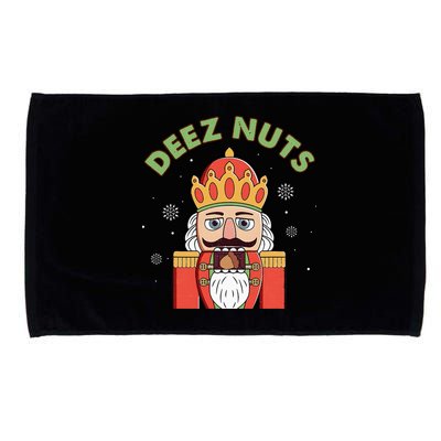 Deez Nuts Nutcracker Nut Christmas Pjs Microfiber Hand Towel