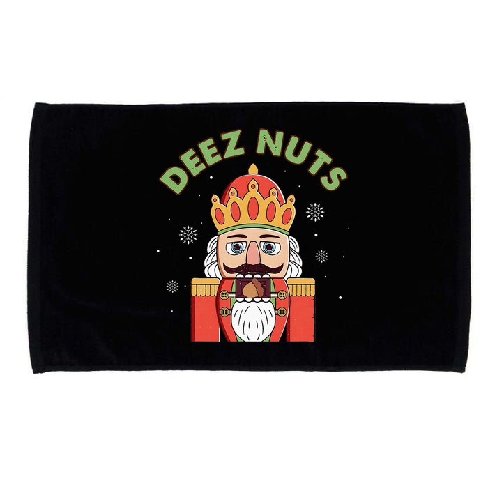 Deez Nuts Nutcracker Nut Christmas Pjs Microfiber Hand Towel