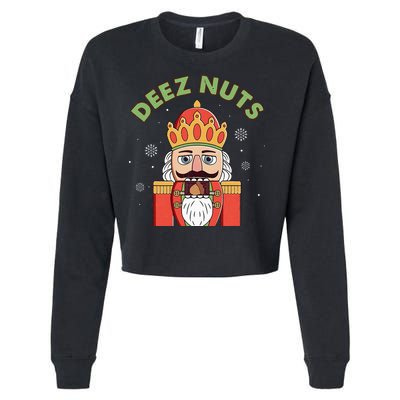 Deez Nuts Nutcracker Nut Christmas Pjs Cropped Pullover Crew