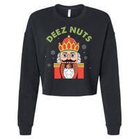 Deez Nuts Nutcracker Nut Christmas Pjs Cropped Pullover Crew