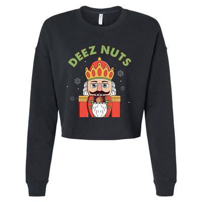 Deez Nuts Nutcracker Nut Christmas Pjs Cropped Pullover Crew