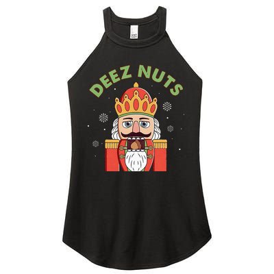 Deez Nuts Nutcracker Nut Christmas Pjs Women's Perfect Tri Rocker Tank