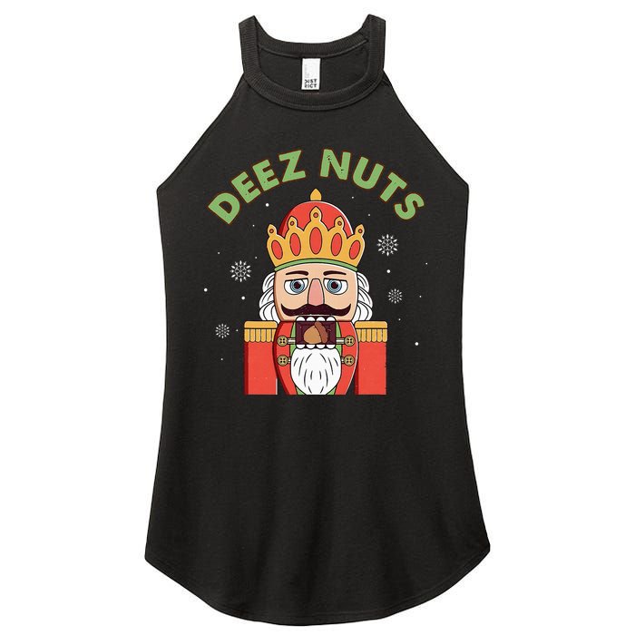 Deez Nuts Nutcracker Nut Christmas Pjs Women's Perfect Tri Rocker Tank
