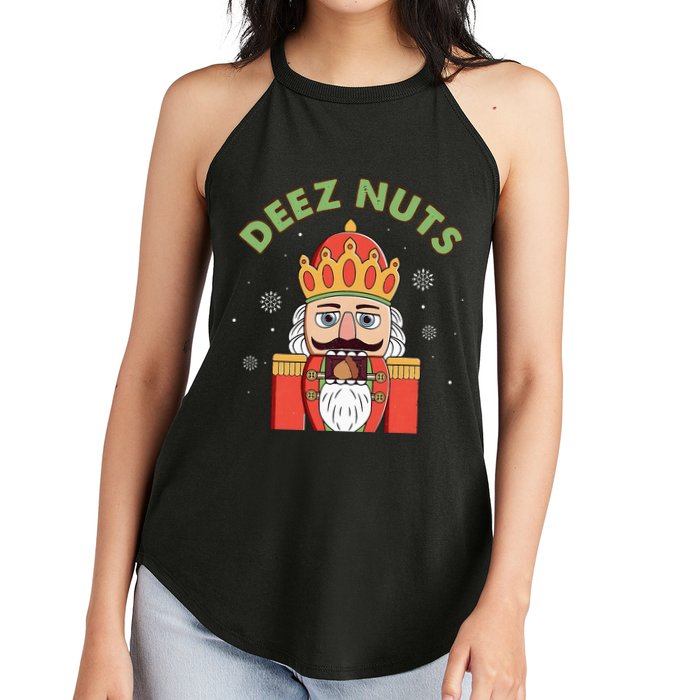 Deez Nuts Nutcracker Nut Christmas Pjs Women's Perfect Tri Rocker Tank