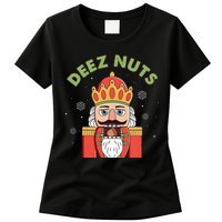 Deez Nuts Nutcracker Nut Christmas Pjs Womens T-Shirt