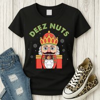 Deez Nuts Nutcracker Nut Christmas Pjs Womens T-Shirt