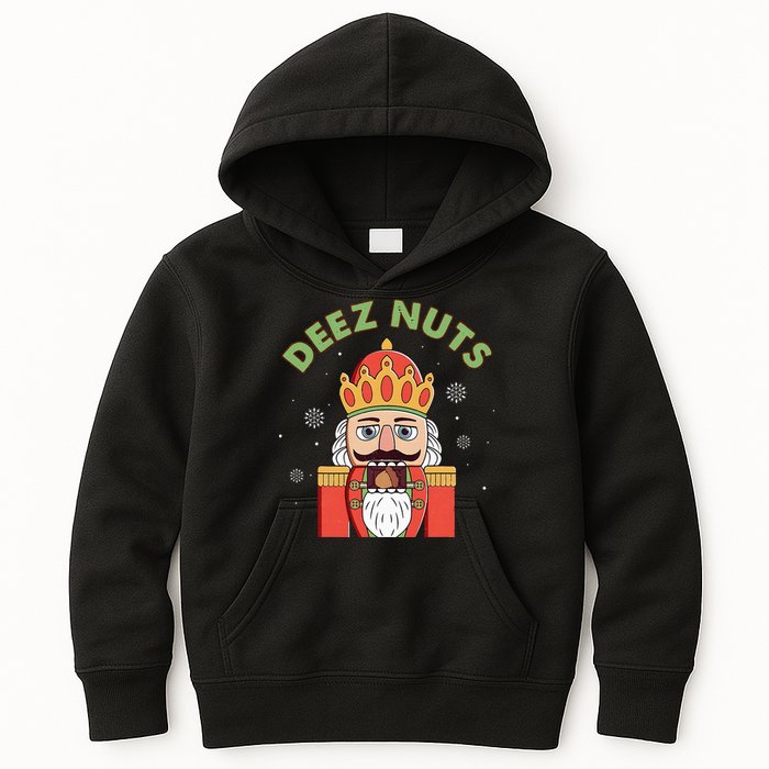 Deez Nuts Nutcracker Nut Christmas Pjs Kids Hoodie